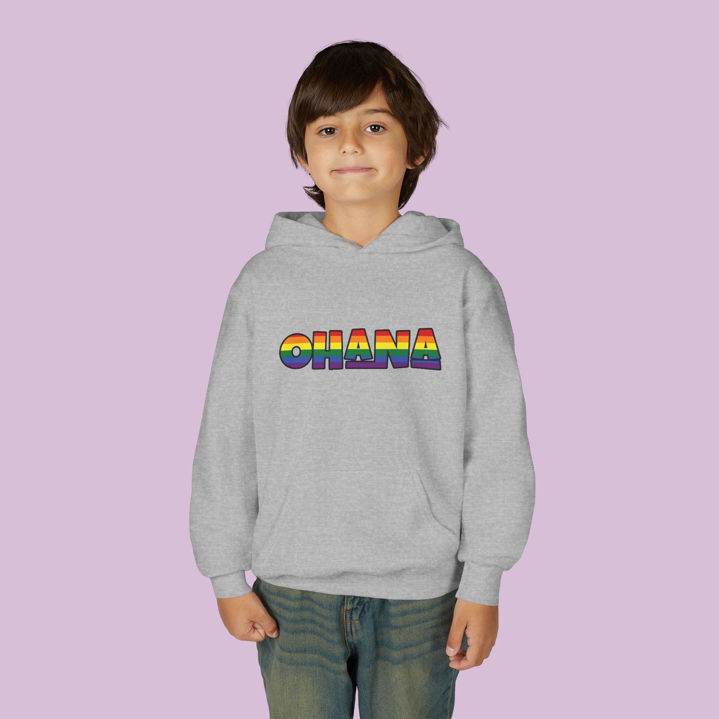 Rainbow Ohana Youth Hoodie