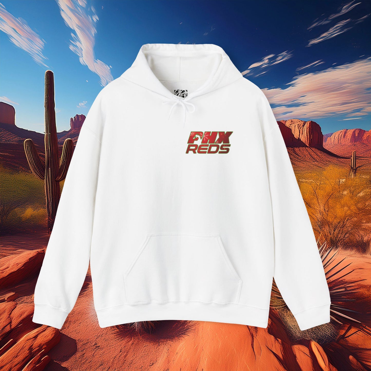 PHX Reds Christmas Crest Hoodie