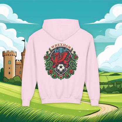 Wrexham Crest Dragon Youth Hoodie