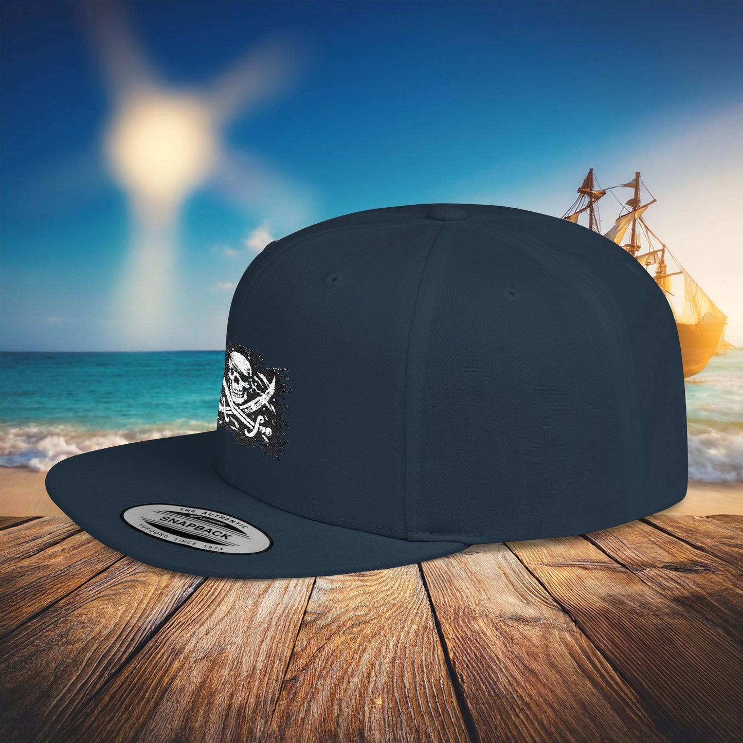 Jolly Roger Flat Bill Snapback