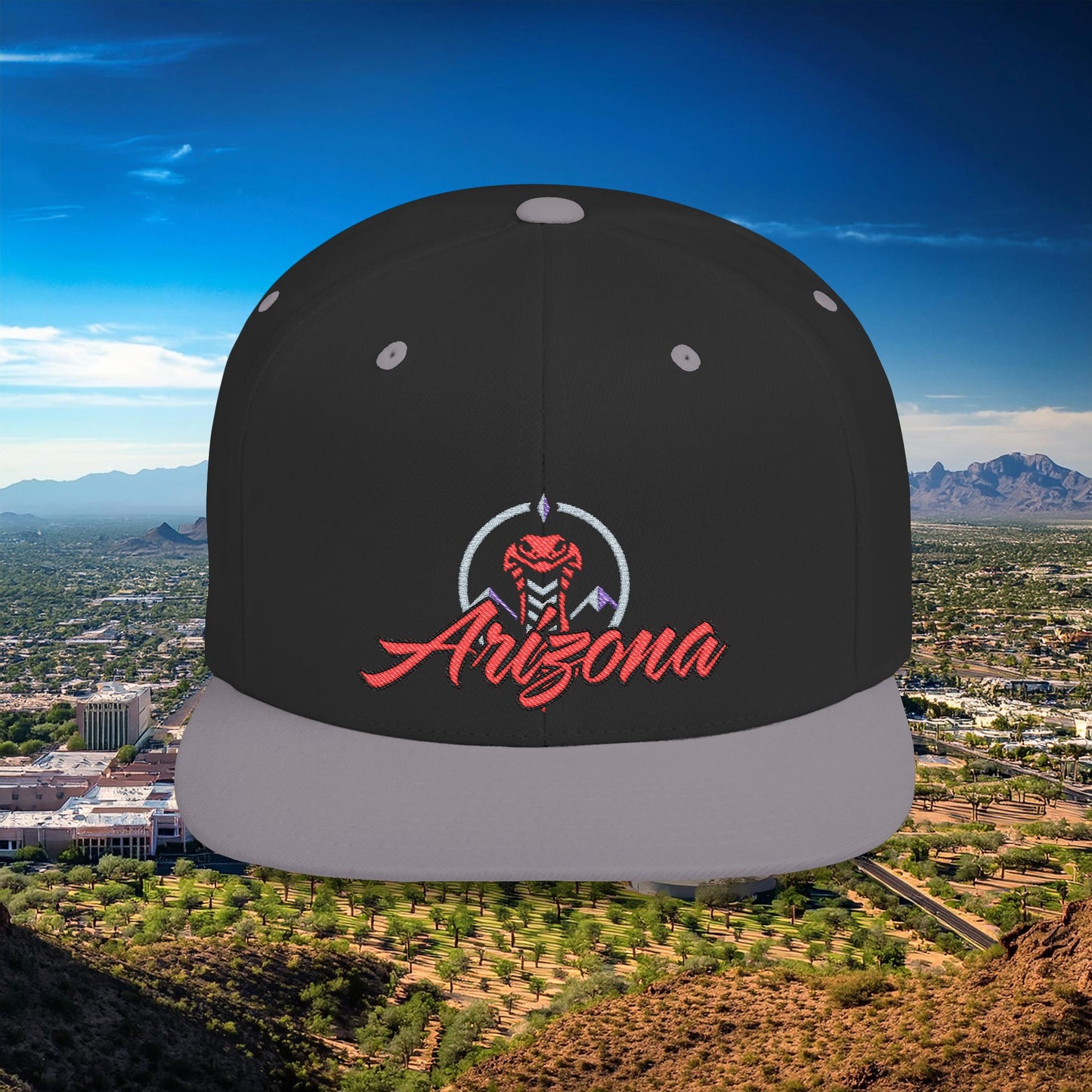 Arizona Baseball Logo Flat Bill Snapback