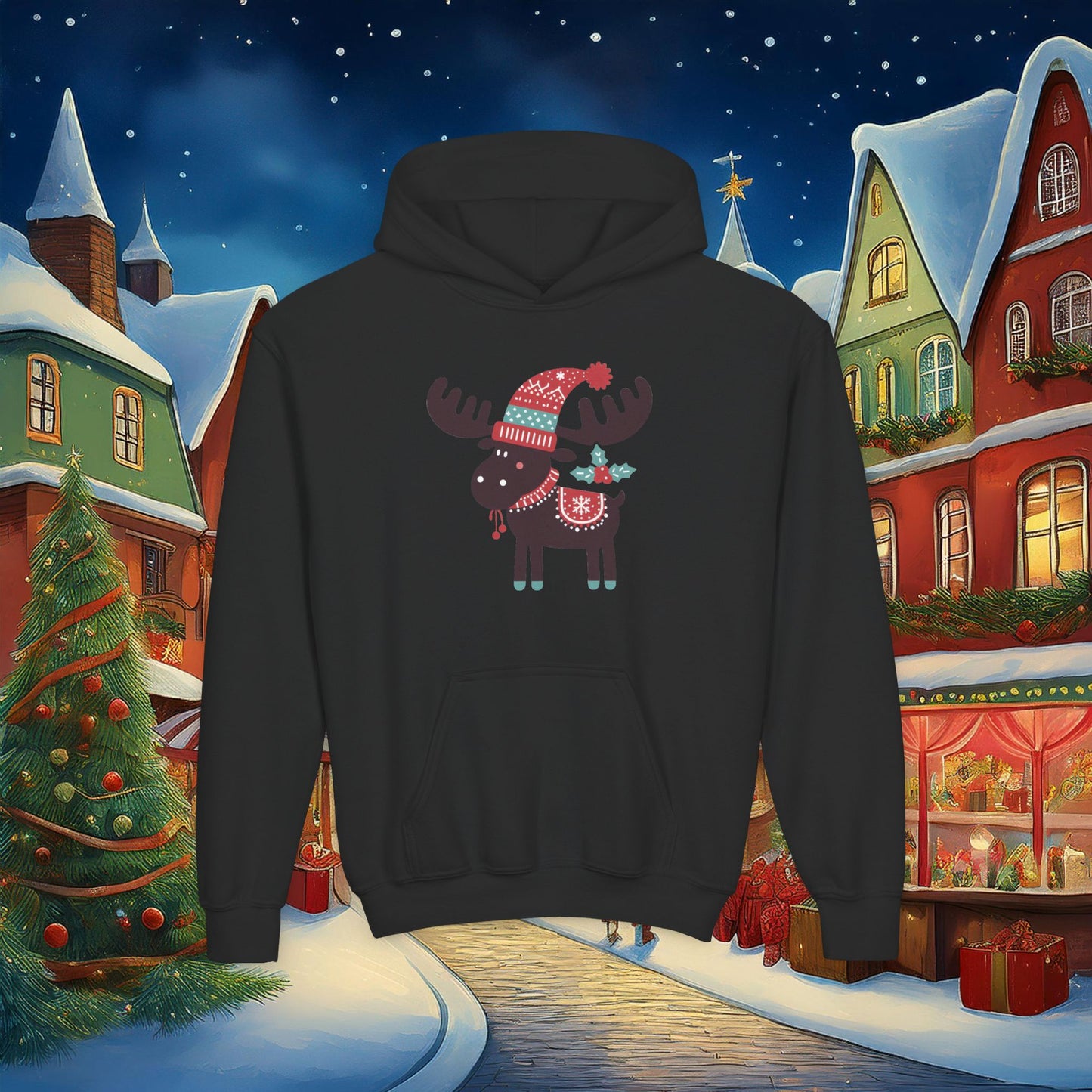 Christmoose Youth Hoodie