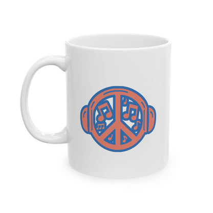 "Beats Not Bombs" Peace Ceramic Mug (11oz/15oz)
