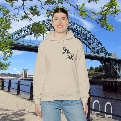 Newcastle United B&W Crest Hoodie