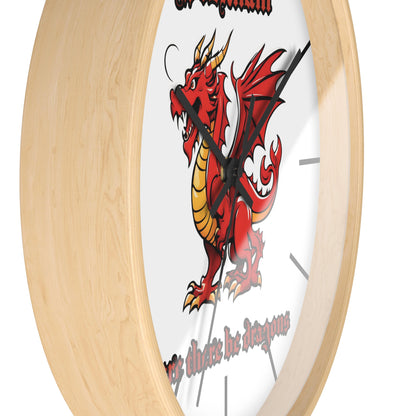 Wrexham Dragon Wall Clock
