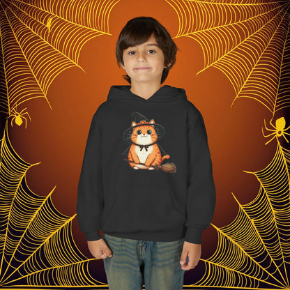 Trick or Treat Cat Youth Hoodie