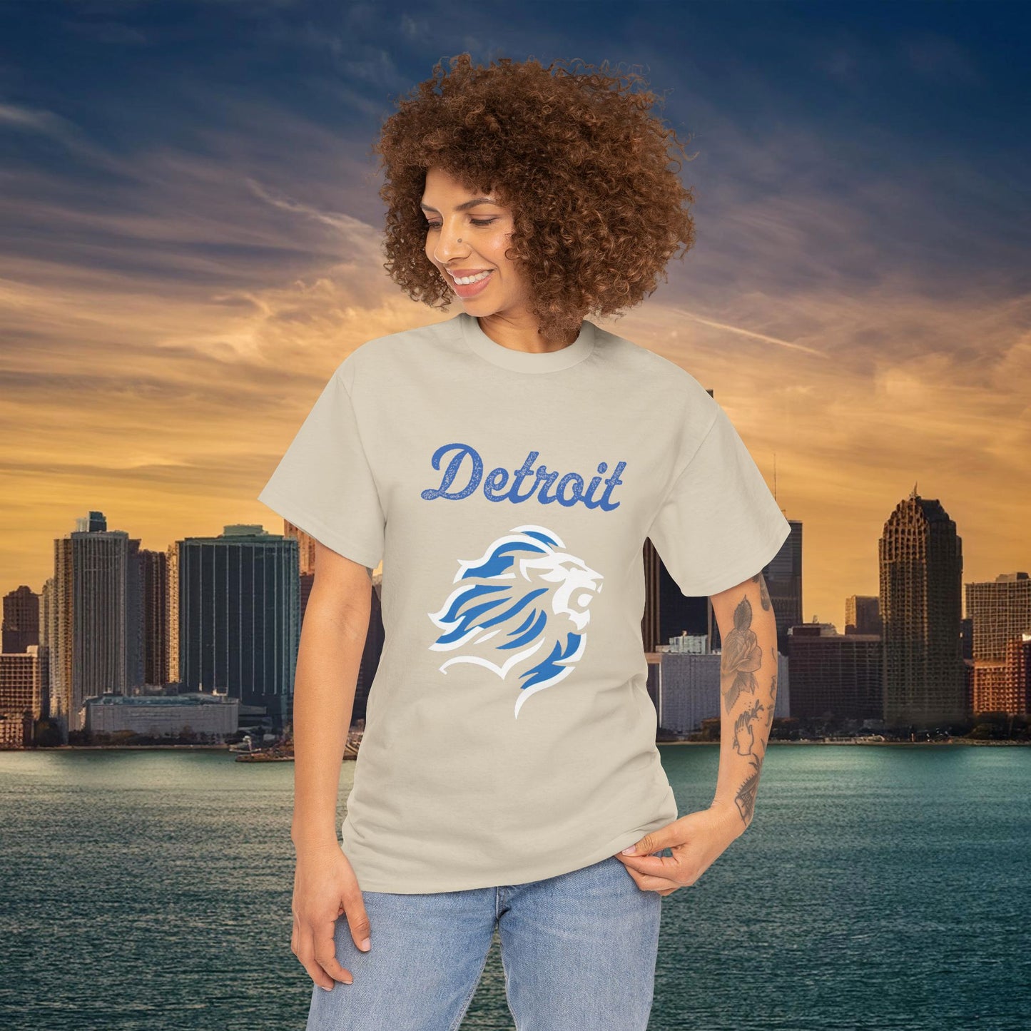 Detroit Football Crest Tee