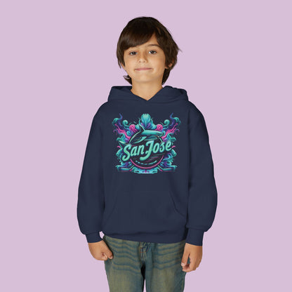 San Jose Hockey Neon Youth Hoodie