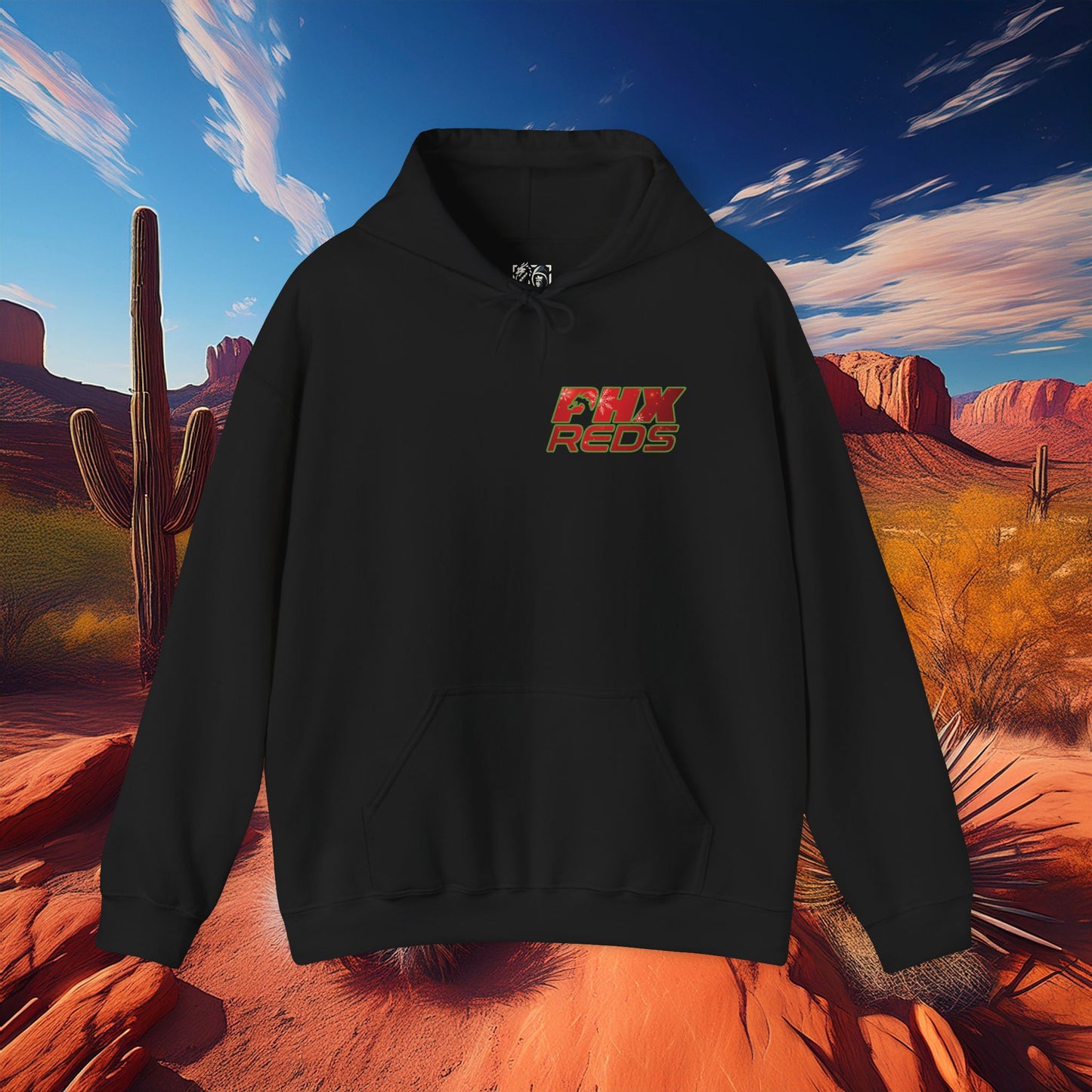 PHX Reds Christmas Crest Hoodie