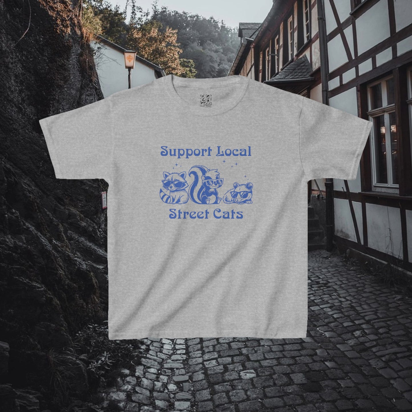Support Local Street Cats Kids Tee