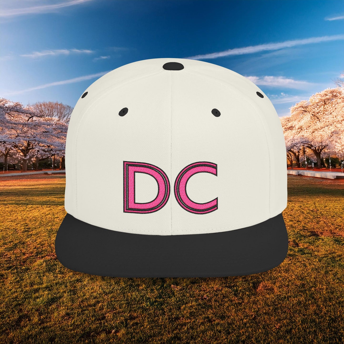 DC Flat Bill Snapback - Pink