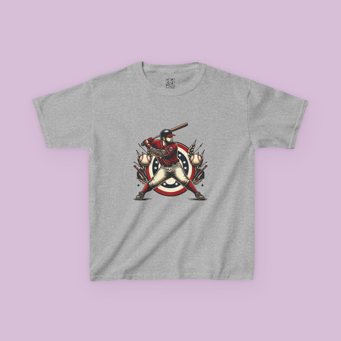 Washington Baseball At Bat Kids Tee