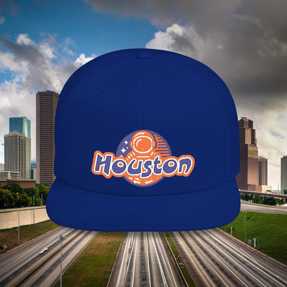 Houston Astronaut Flat Bill Snapback