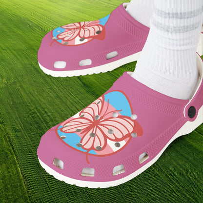 The T Elders Butterfly Foam Clogs