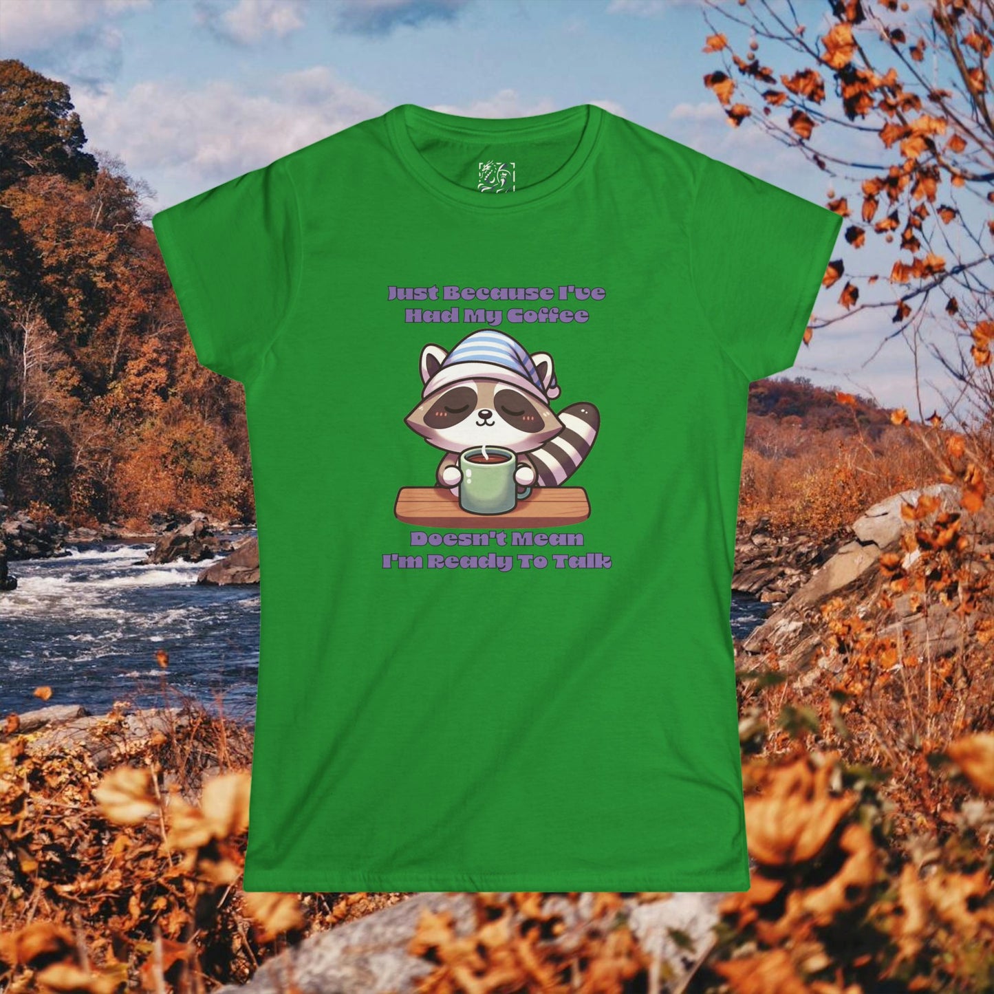 Raccoon Coffee Women's Softstyle Tee