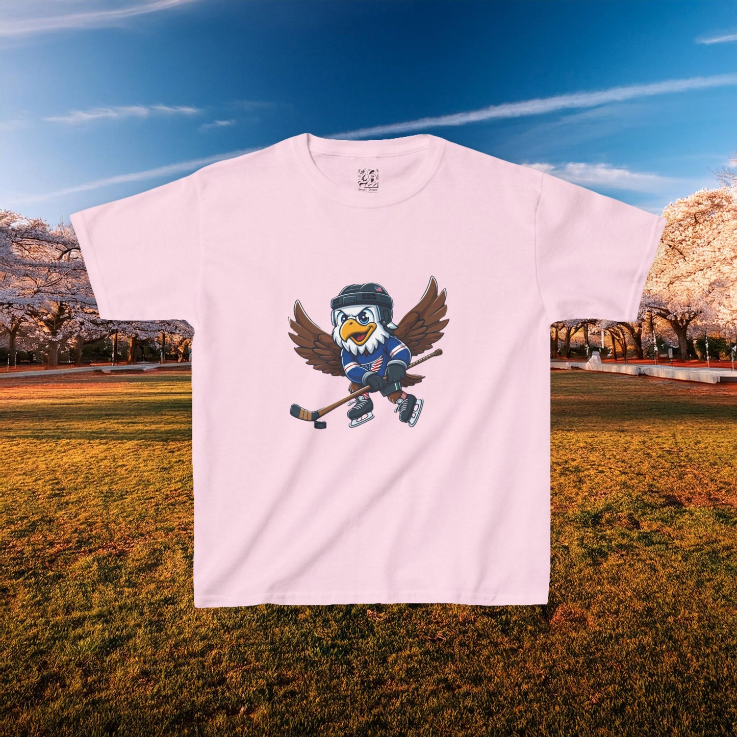 Washington Hockey Little Caps Kids Tee