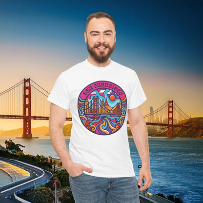 Vibrant San Francisco Psychedelic Tee