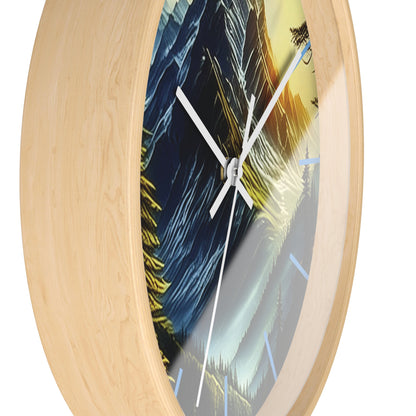 Mystic Mountains Wall Clock