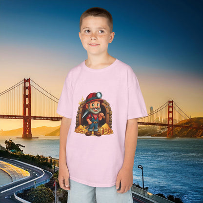 San Francisco Football Cartoon Miner Kids Tee