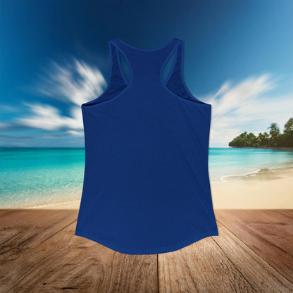 San Jose Hockey Neon Women's Ideal Racerback Tank