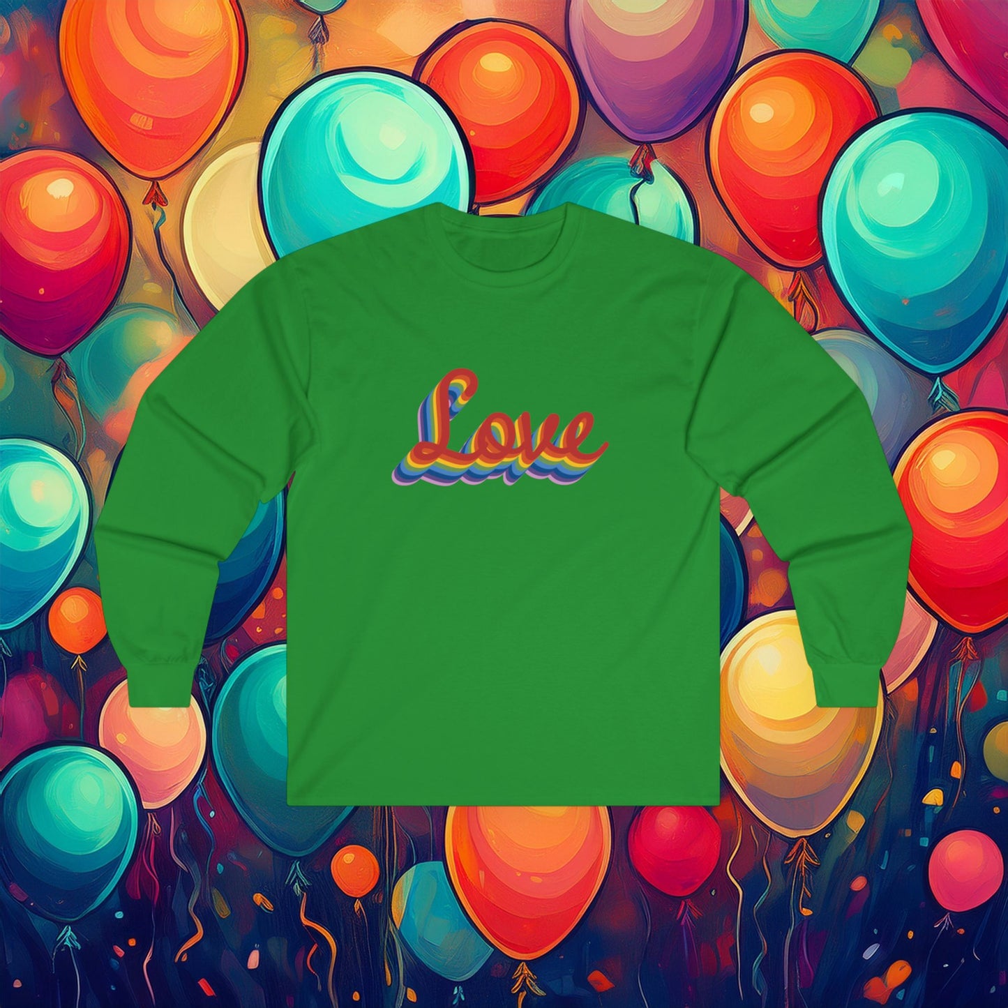 Rainbow Love Unisex Long Sleeve Tee