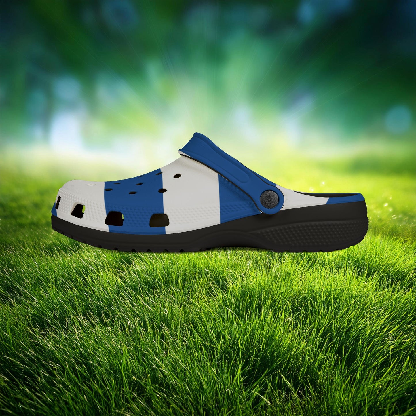 The Greek Flag Foam Clogs