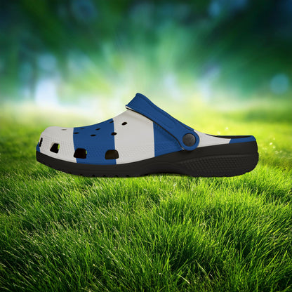 The Greek Flag Foam Clogs