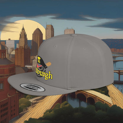 Pittsburgh Baseball Flat Bill Snapback