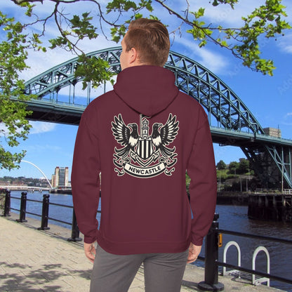 Newcastle United B&W Crest Hoodie