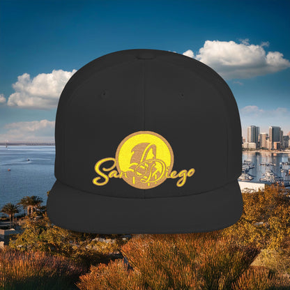 San Diego Baseball Logo Flat Bill Snapback