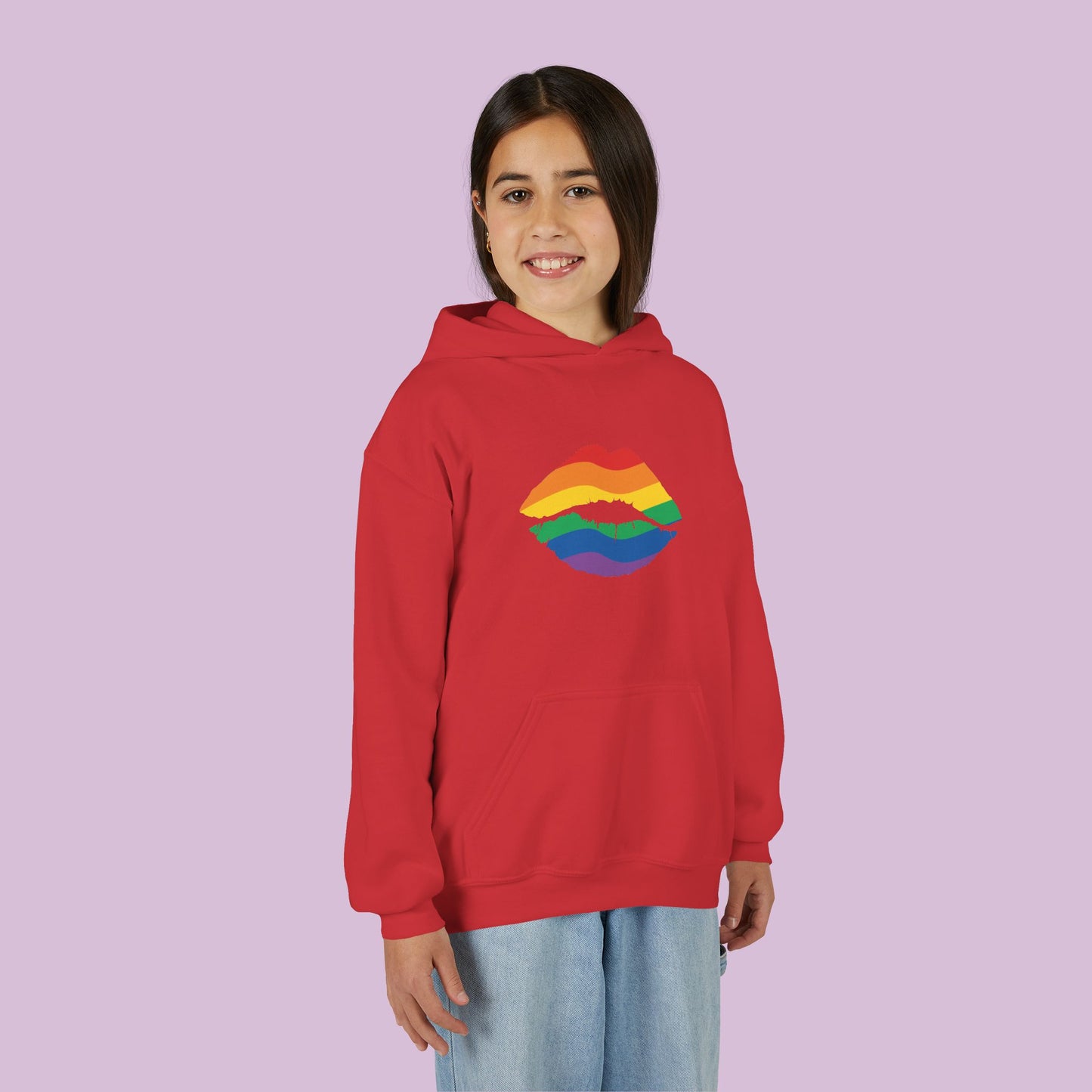 Rainbow Kiss Youth Hoodie