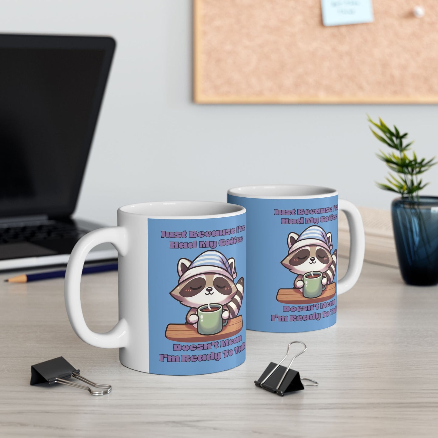 Raccoon Coffee Ceramic Mug (11oz/15oz)