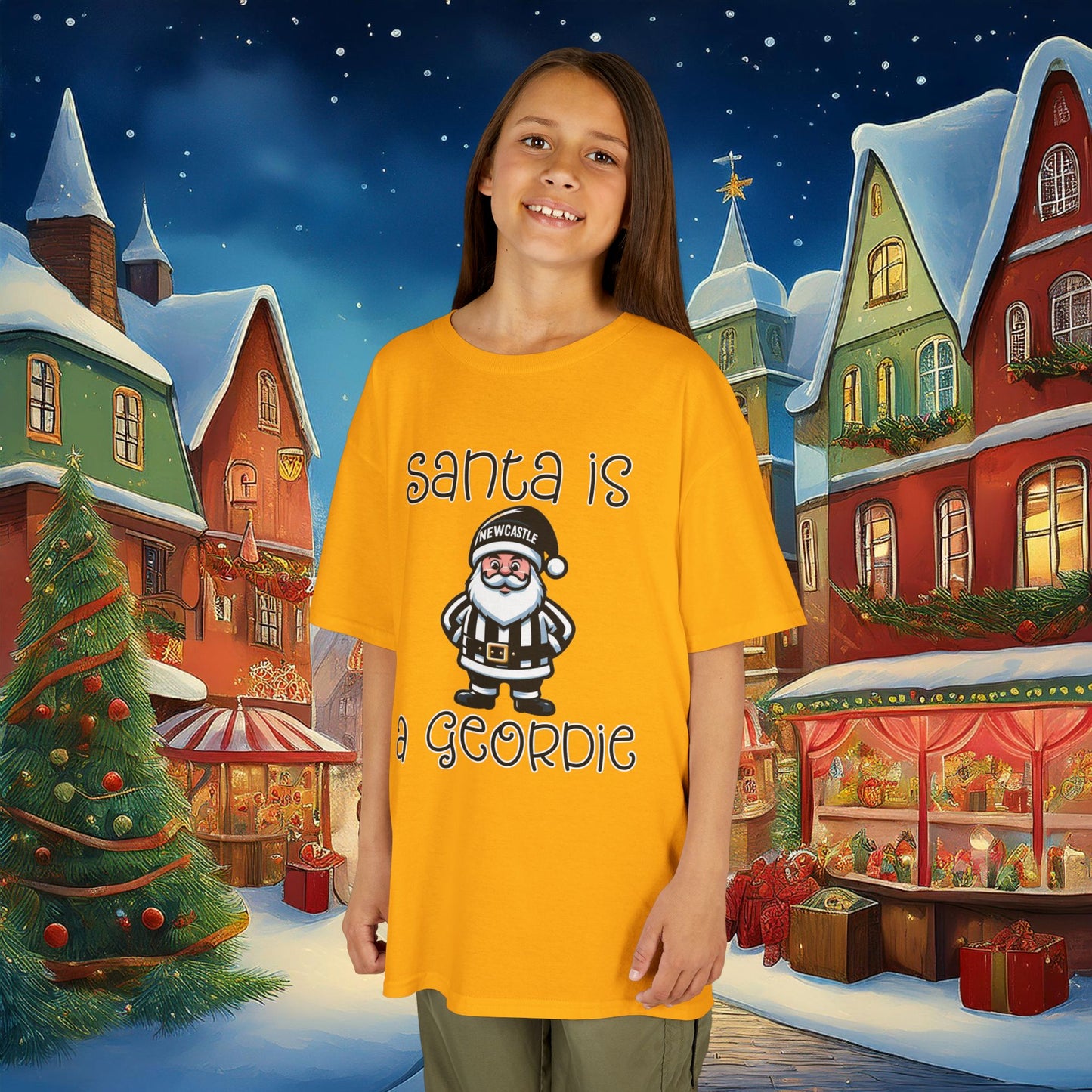 Santa Is A Geordie Kids Tee