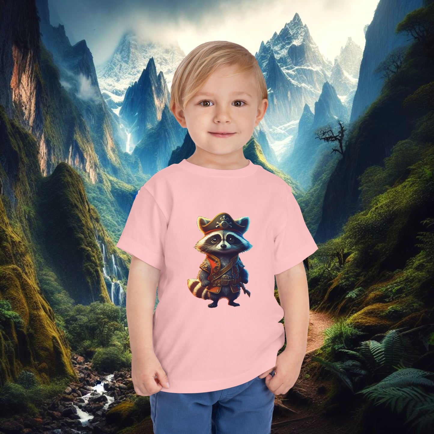 Raccoon Pirate Toddler Tee