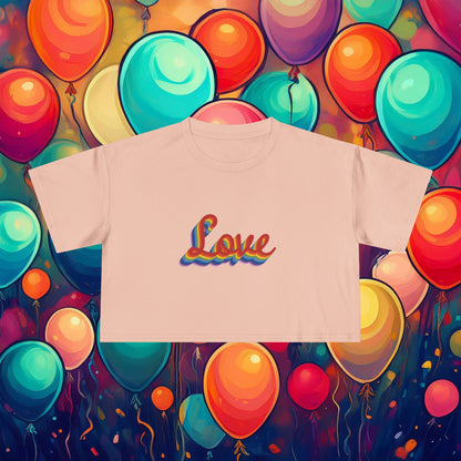 Rainbow Love Women's Crop Tee