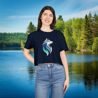 Timber Wolf Women's Crop Tee