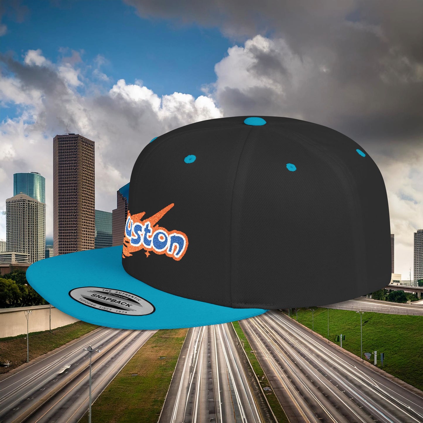 Houston Asteroid Flat Bill Snapback