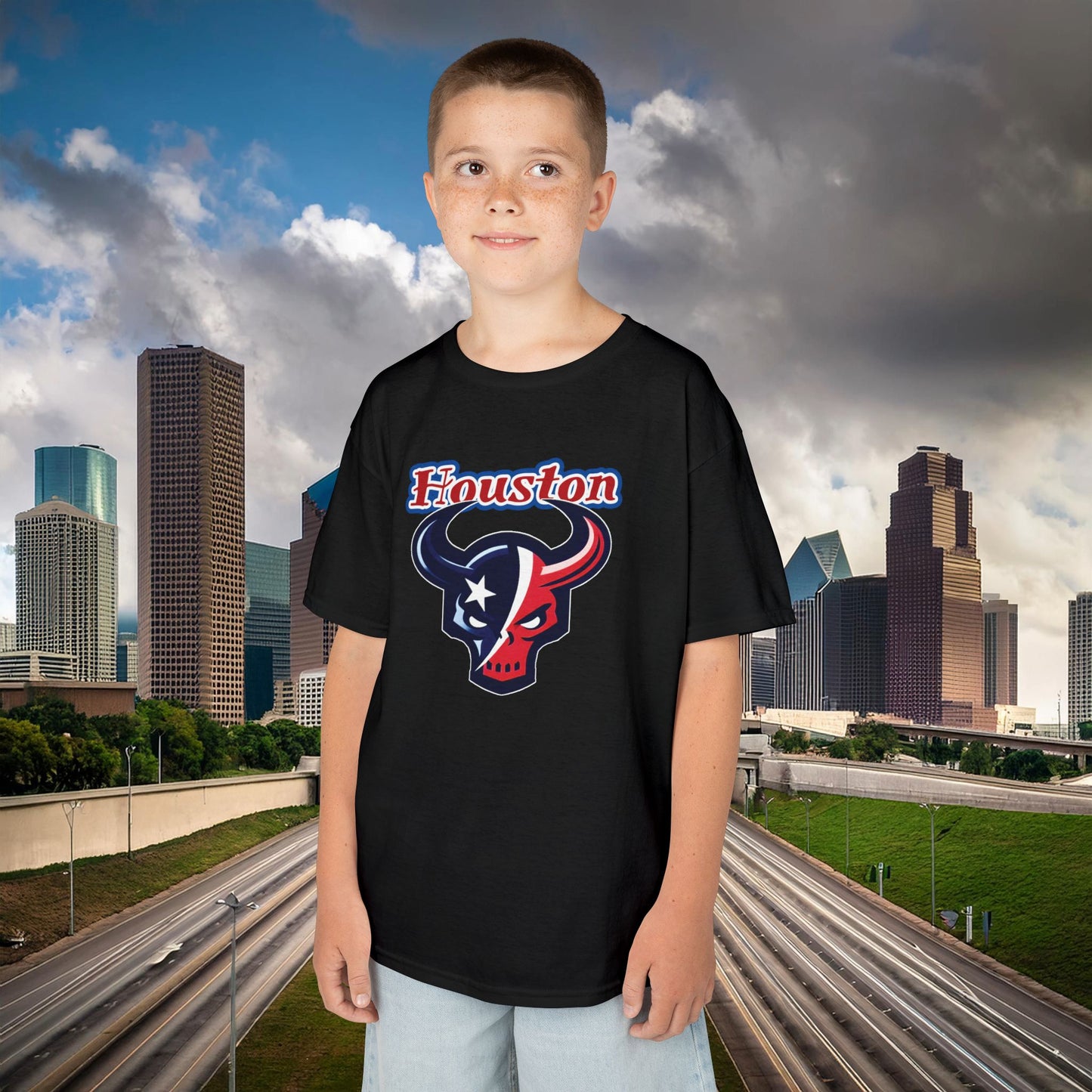 Houston Skull Kids Tee
