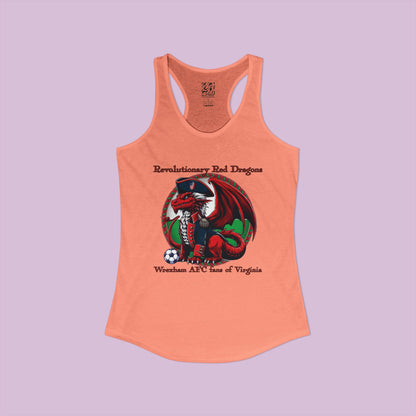 Revolutionary Red Dragons Logo Women's Racerback Tank