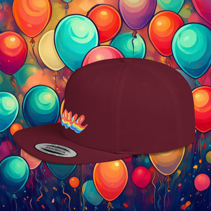 Rainbow Love Flat Bill Snapback