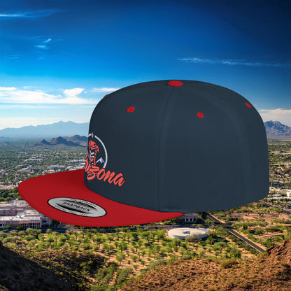 Arizona Baseball Logo Flat Bill Snapback
