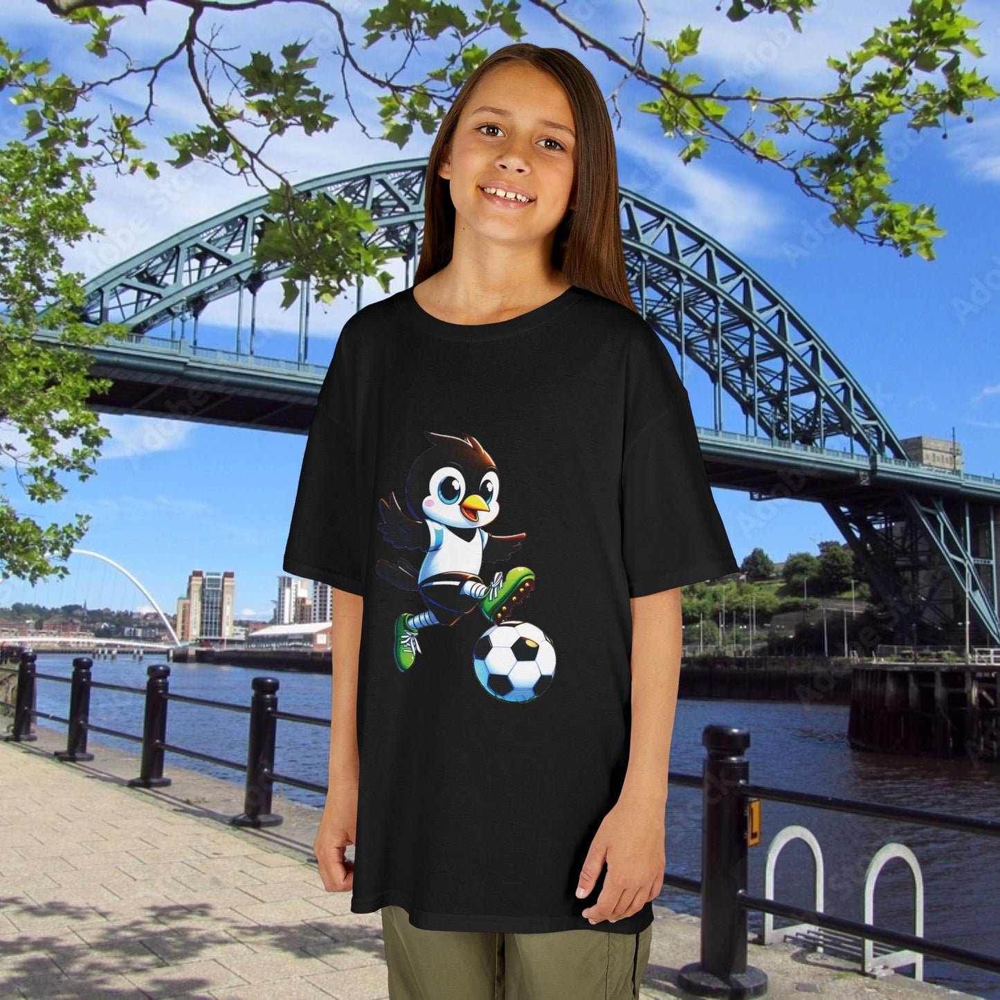 Newcastle United Mini Mag Striker Kids Tee