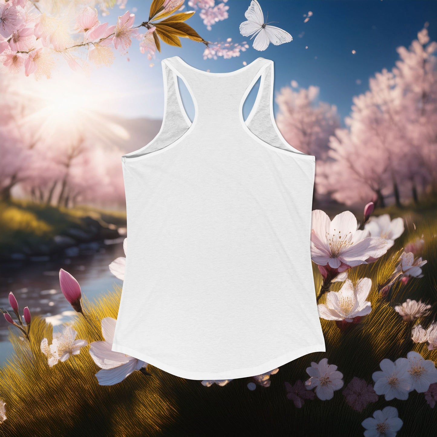 The T Elders Butterfly Graphic Racerback Tank Top