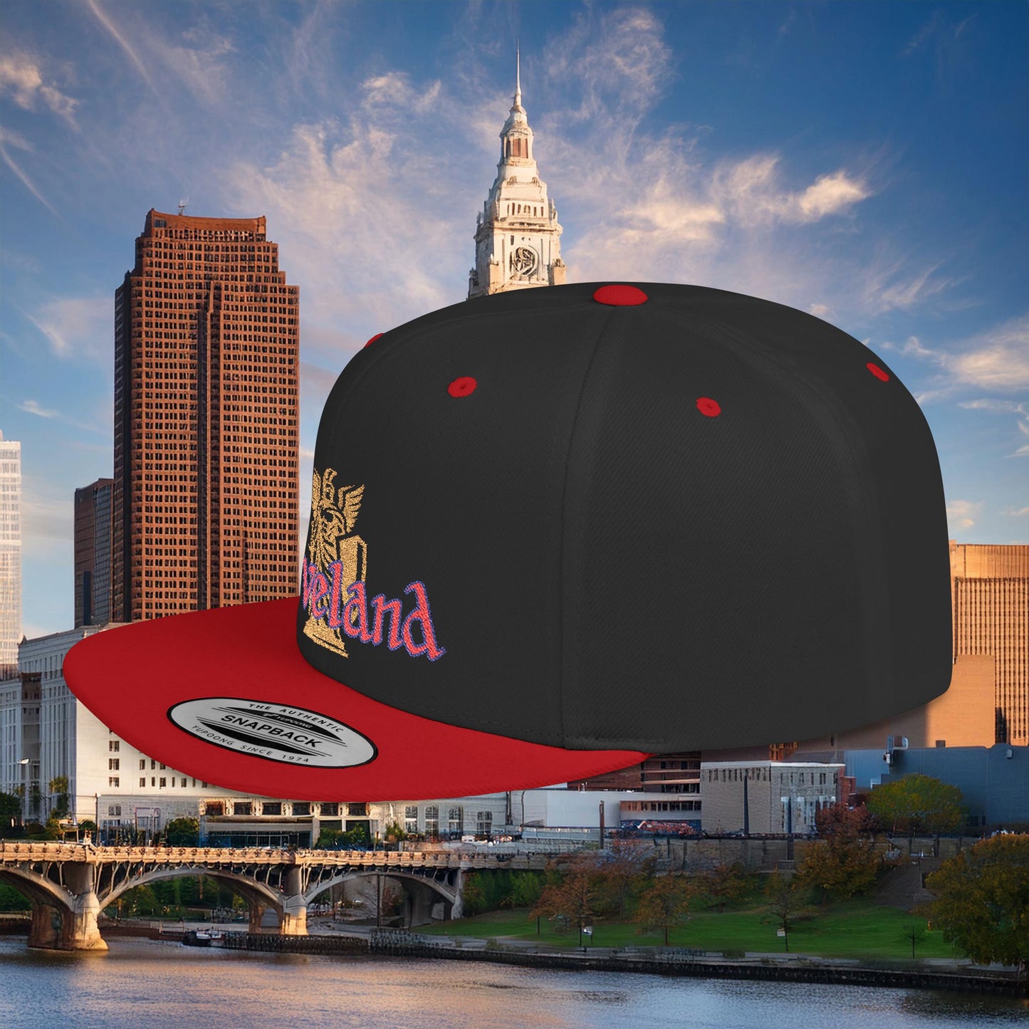 Cleveland Baseball Logo Flat Bill Snapback