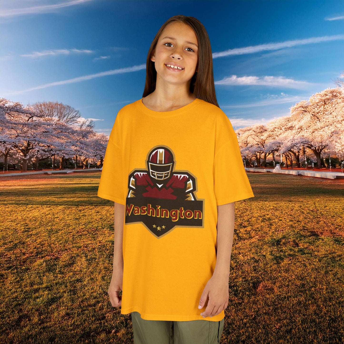 Washington Football Player Logo Kids Tee