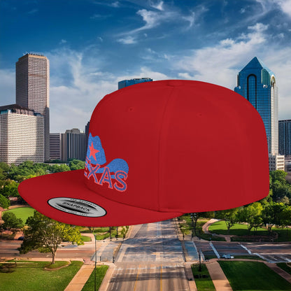 Texas Cowboy Hat Flat Bill Snapback