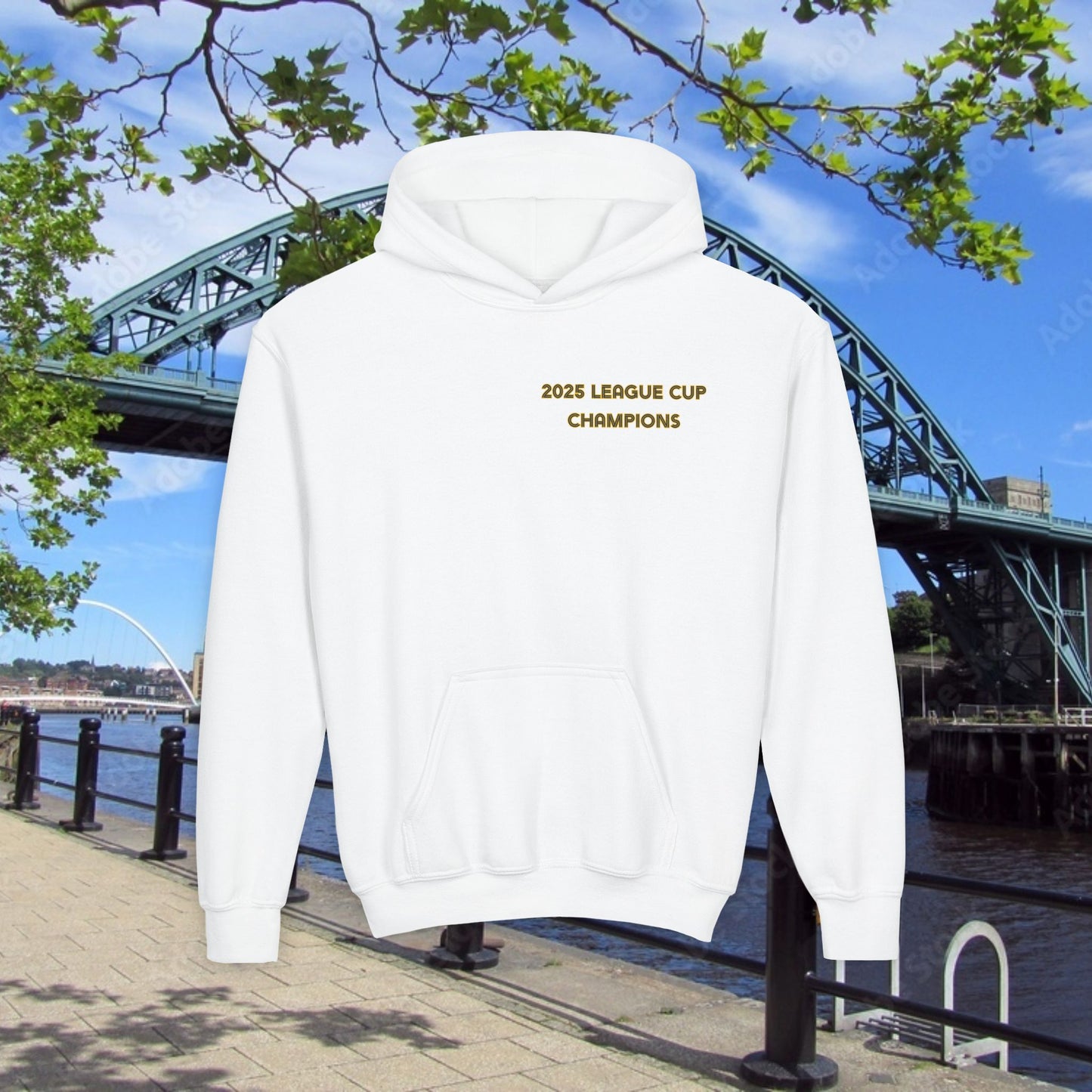 Newcastle Cup Champions Crest Youth Hoodie