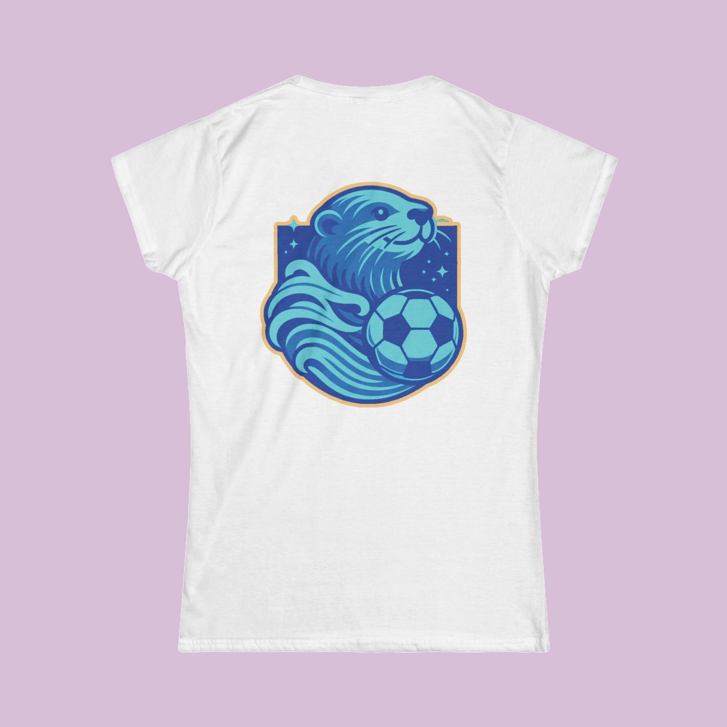 Sea Otter Soccer Logo Women's Softstyle Tee