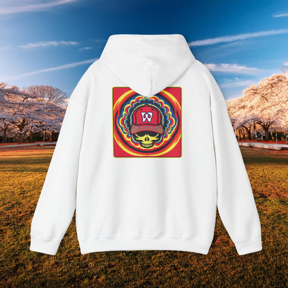Psychedelic Funky W Skull Hoodie