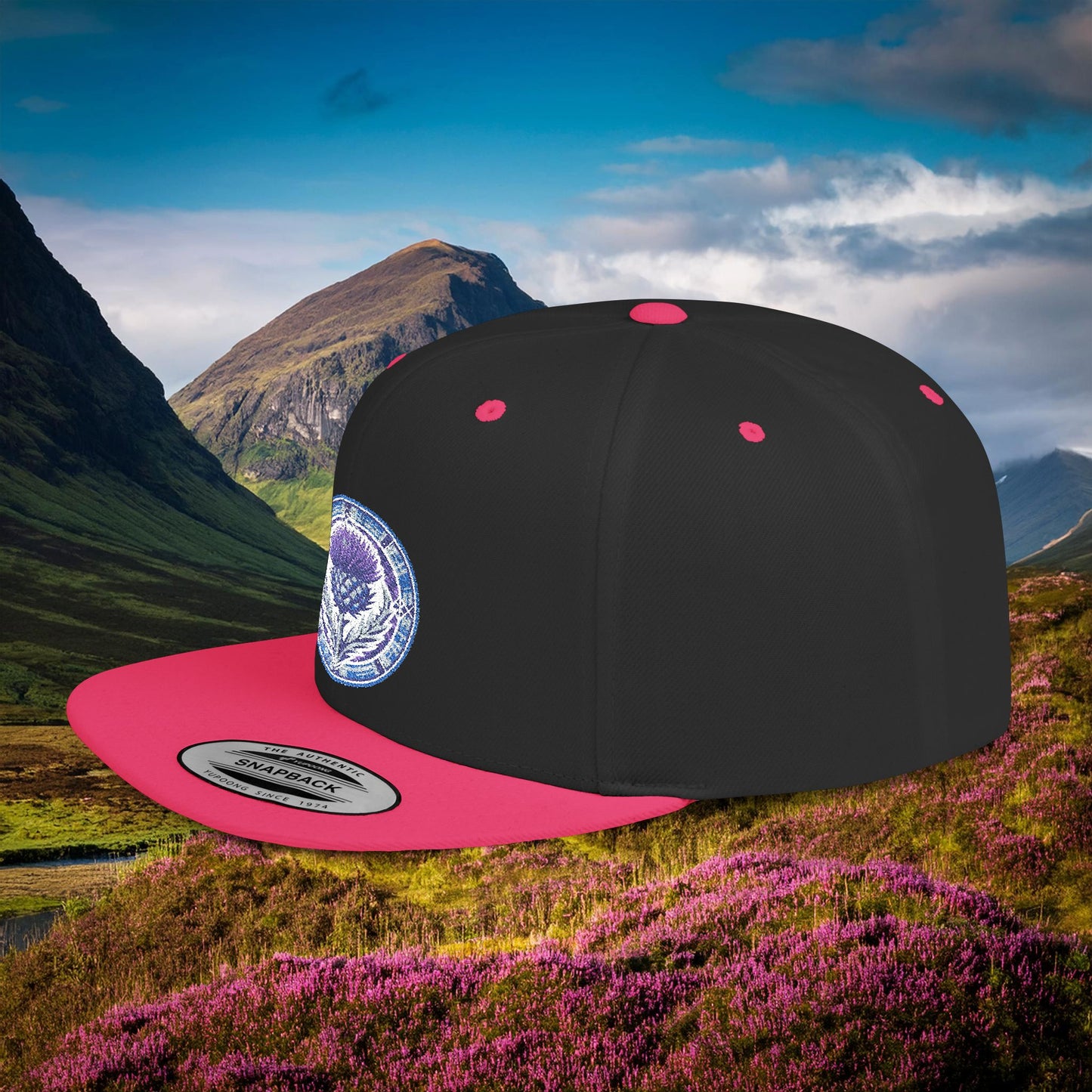 Scotland Thistle Flat Bill Snapback